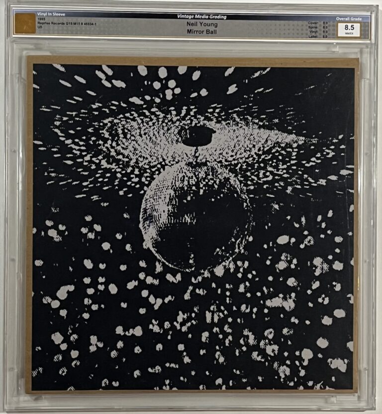 neil young mirror ball, encapsulated record, vinyl record grading, vinyl record encapsulation, vinyl record grading company