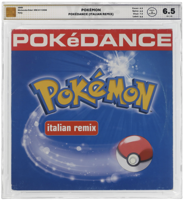 PokéDance official Pokémon vinyl record Italian release 2000 rare European licensed Pokémon dance music collectible Rare Italian PokéDance vinyl record 2000 officially licensed Pokémon dance remix European release collectible music memorabilia PokéDance Italy 2000 ultra rare officially licensed Pokémon vinyl record European dance music release