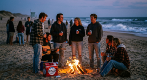 Friends on the Beach